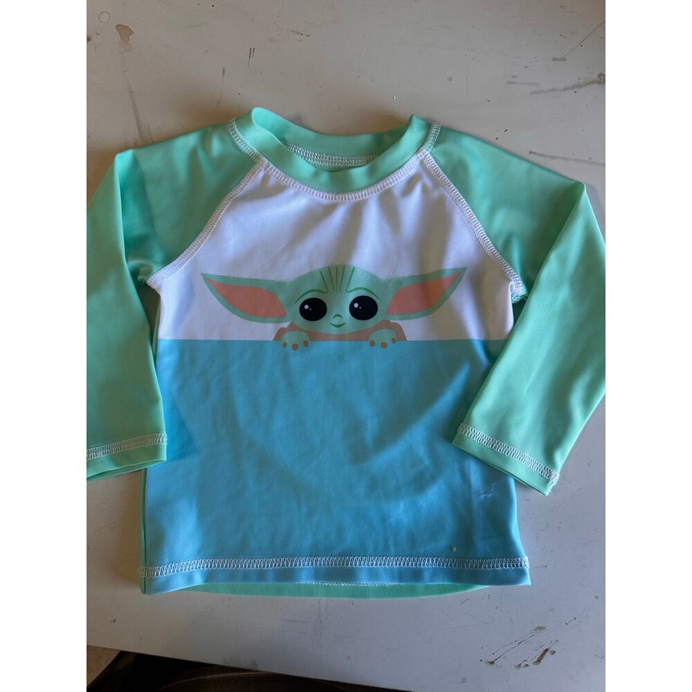 Baby Yoda Swim Shirt 12 months